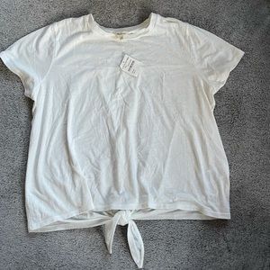 Madewell Knit Back Tee White